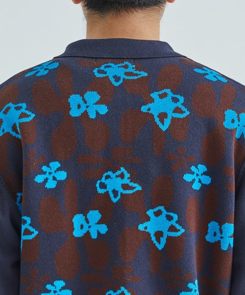 TTT MSW（ティー）の「【TTTMSW/ティー】Flower camo knit polo