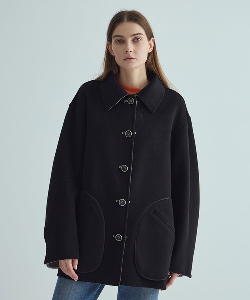 THE TOKYO/ザトウキョウ】CASHMERE REVERSIBLE SHORT COAT/カシミヤ