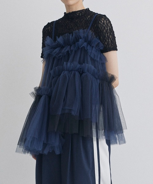 VIVIANO/ヴィヴィアーノ】アシンメトリーキャミトップ（キャミソール