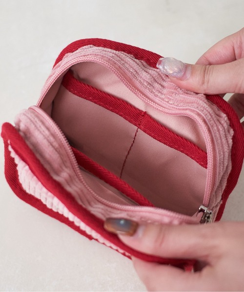 セール】【推し活対応◎】コーデュロイパデッドポーチS（ポーチ