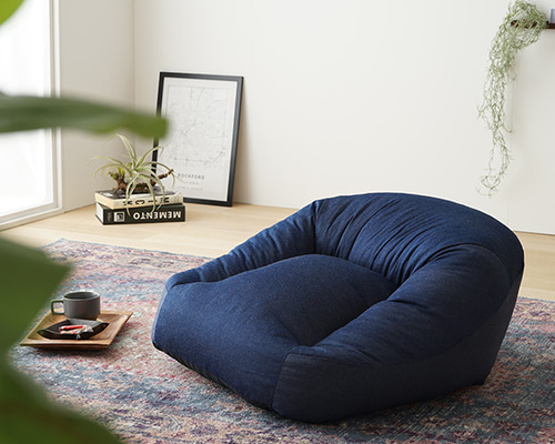 直接引き取り限定 WTW カタリナ 1人掛けソファ デニム 直接引き取り