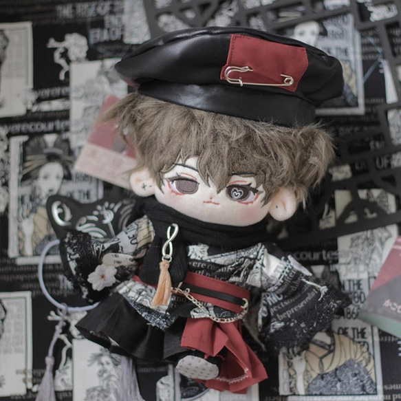 20cmぬいぐるみ服 着せ替えぬいぐるみ 楓霜セット 大正風 和風 和服