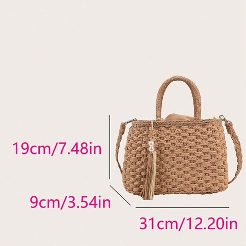 母の日 ストロー 編み込み 夏用 レディース トートバッグ かごバッグ