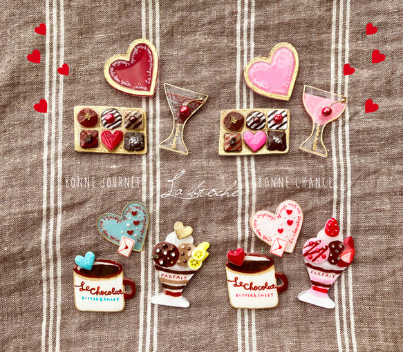 チョコレートLOVERのピンバッジセット☆trois ピンバッチ quatresix