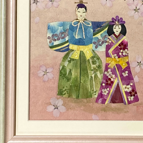 クリスマスセール 押し花 押し花額 押し花アート ひな祭り お雛様 桜