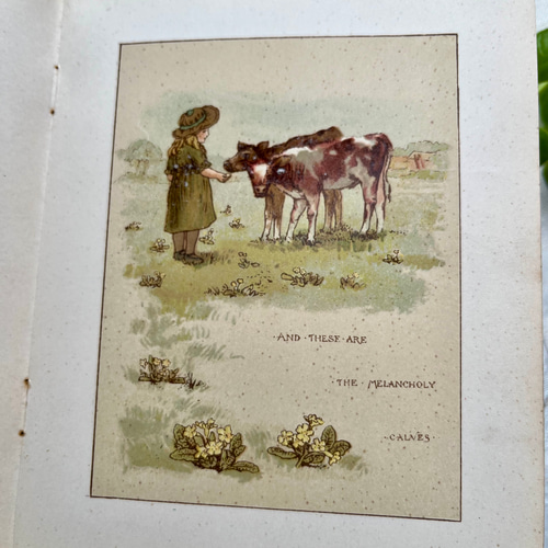 英国で出会った♪ アンティーク 古書 1890年版 詩集絵本 「TENS AND