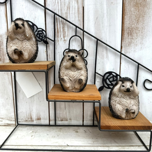 ハリネズミ セット オブジェ 置物 インテリア オーナメント