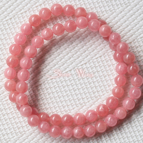 高品質インカローズ ブレスレット約5.9～6.2mm1本 愛や夢の石✿天然石