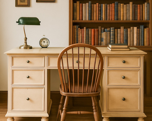 アンティーク調プレジデントデスク(両袖机) president desk 役員机