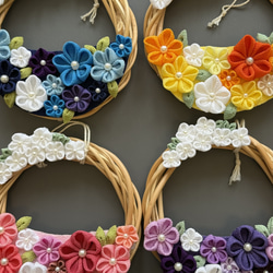 ひな祭り】つまみ細工うさぎ雛リース 送料無料 リース kirarin 通販