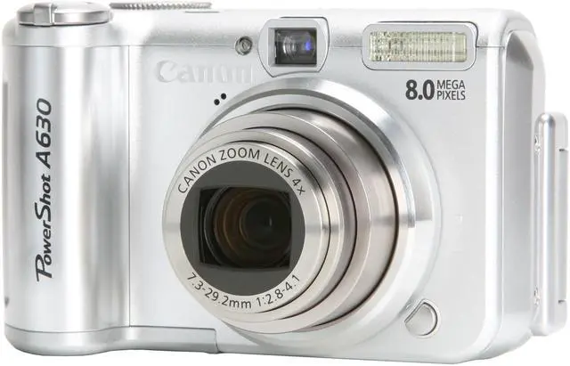Canon PowerShot A630 Silver 8.0 MP Digital Camera - Newegg.com