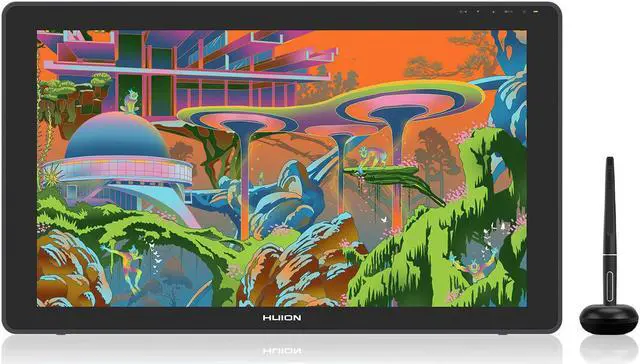 Refurbished: HUION Kamvas 22 Plus QLED Drawing Tablet with Full