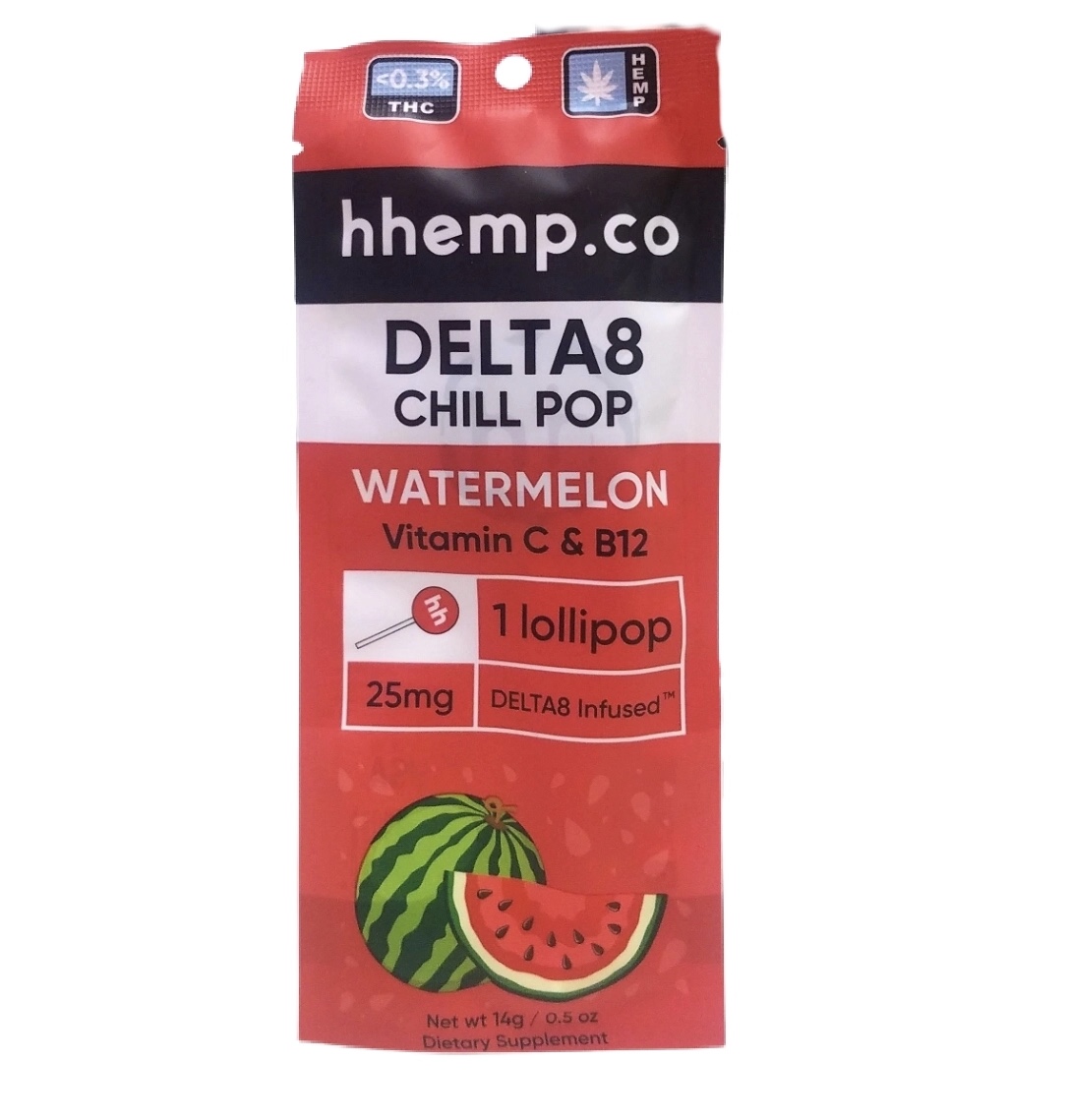Hhemp Delta 8 Watermelon Lollipop – CBD Supply Maryland