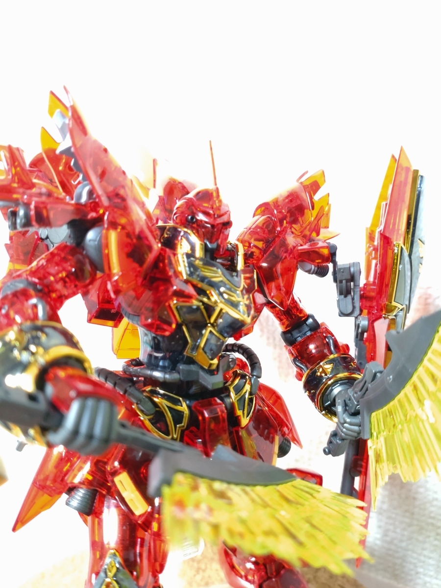 RG シナンジュ クリアカラーの製作 -素組み- - トチオーのプラモデル