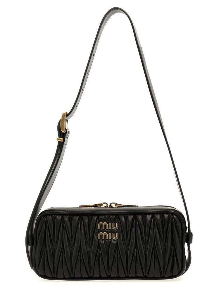 送料関税込☆MIU MIU☆マテラッセ レザー ショルダーバッグ☆ (MiuMiu