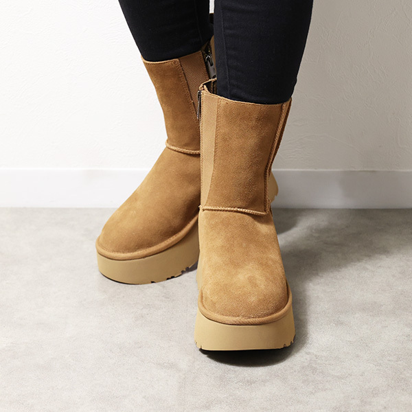 UGG ムートンブーツ 厚底 ミドル丈 スエード 1158313 (UGG/ミドル