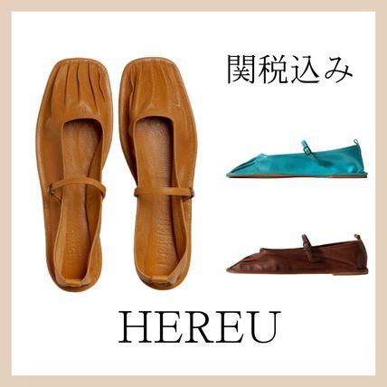 25.5cm HEREU(ヘリュー) フラットシューズ(レディース) - 海外通販のBUYMA