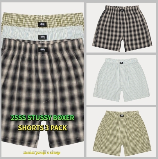 ☆25SS☆STUSSY BOXER SHORTS 3 PACK (STUSSY/ボクサーパンツ