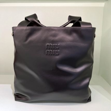 A4サイズ収納可 MiuMiu(ミュウミュウ) トートバッグ(レディース