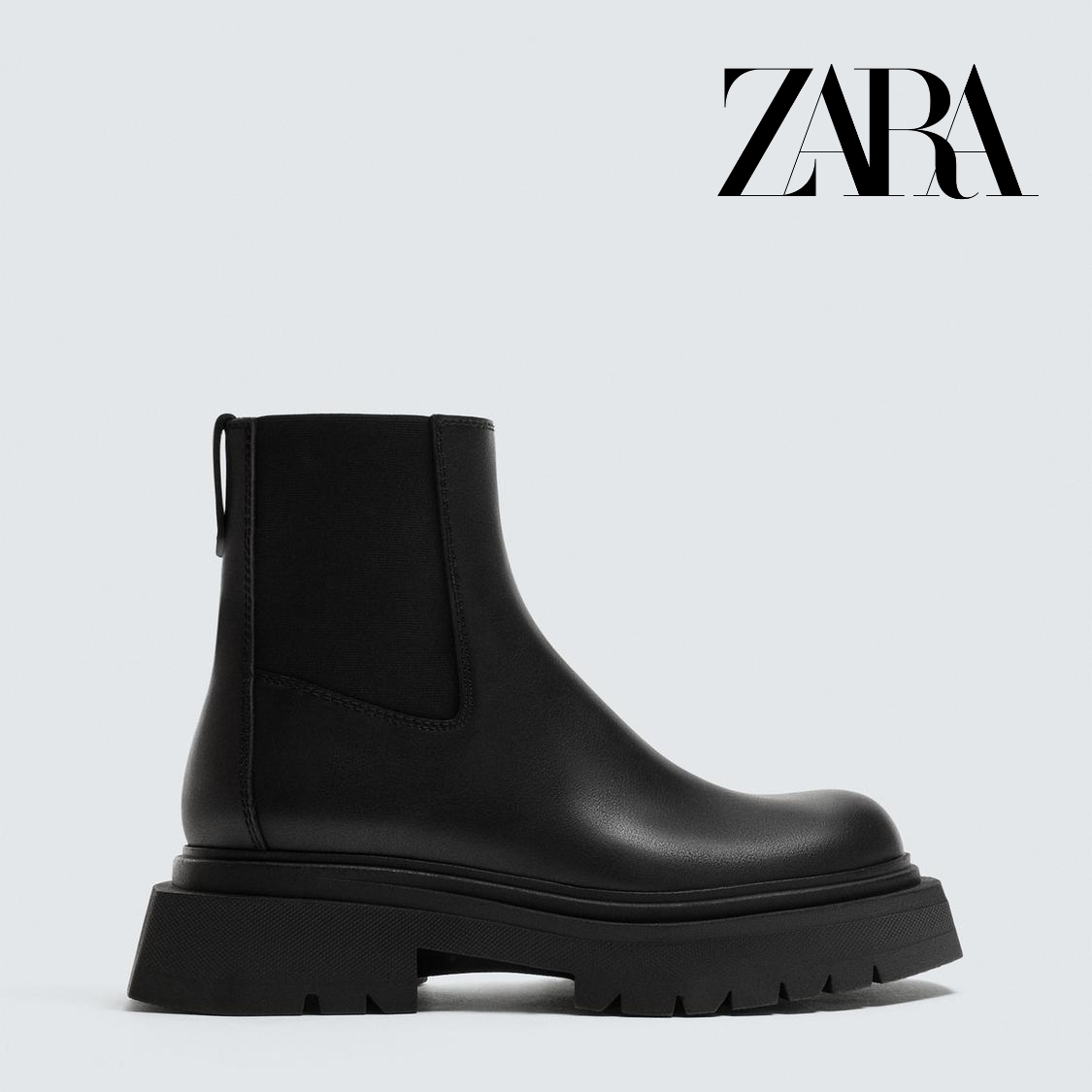 ZARA】ボリュームチェルシーブーツ (ZARA/ブーツ) 123980969【BUYMA】