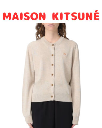 ベージュ系 M MAISON KITSUNE(メゾンキツネ) カーディガン(レディース