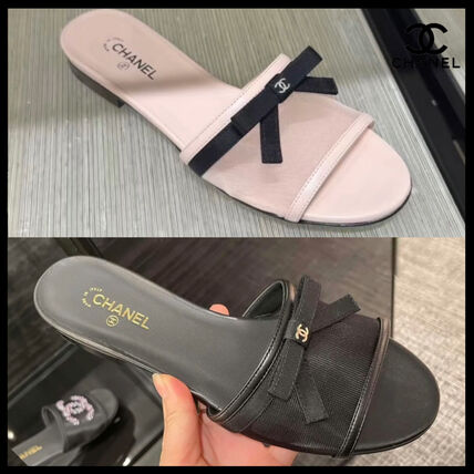 リボン CHANEL(シャネル) サンダル・ミュール(レディース) - ブランド