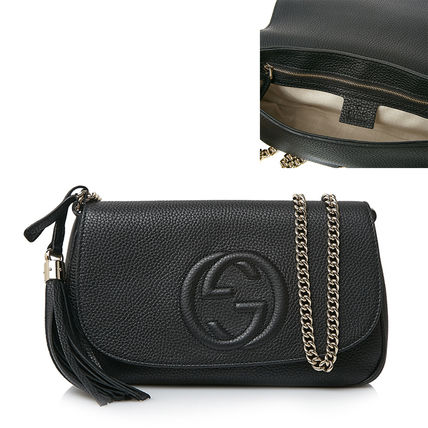 ブラック（黒）系 GUCCI Soho(グッチ ソーホー) ショルダーバッグ