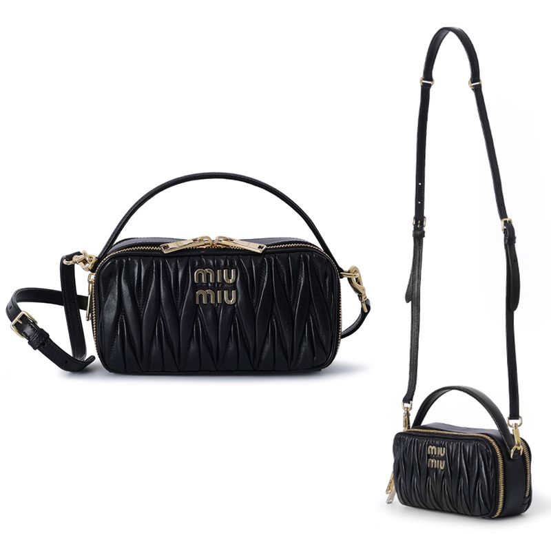 関税負担なし☆MiuMiu マテラッセレザー ショルダーバッグ (MiuMiu