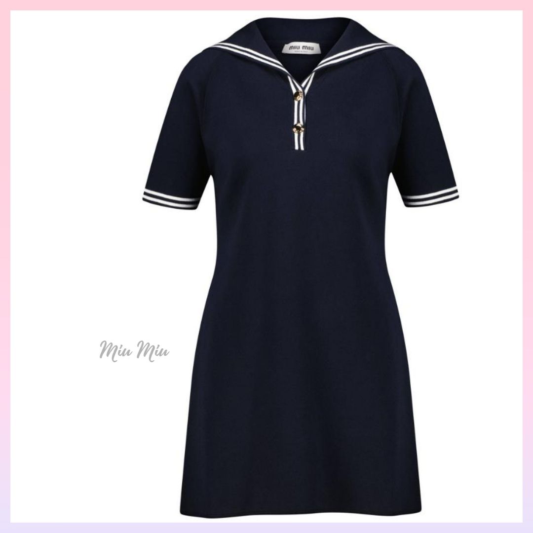☆MIU MIU☆ セーラー襟ロマンティックニットドレス♪ (MiuMiu