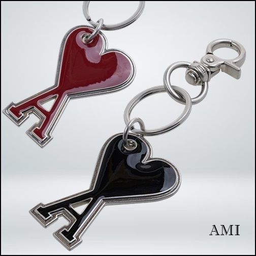 AMI PARIS アミパリス ハートロゴ キーリング (AMI PARIS/キーケース