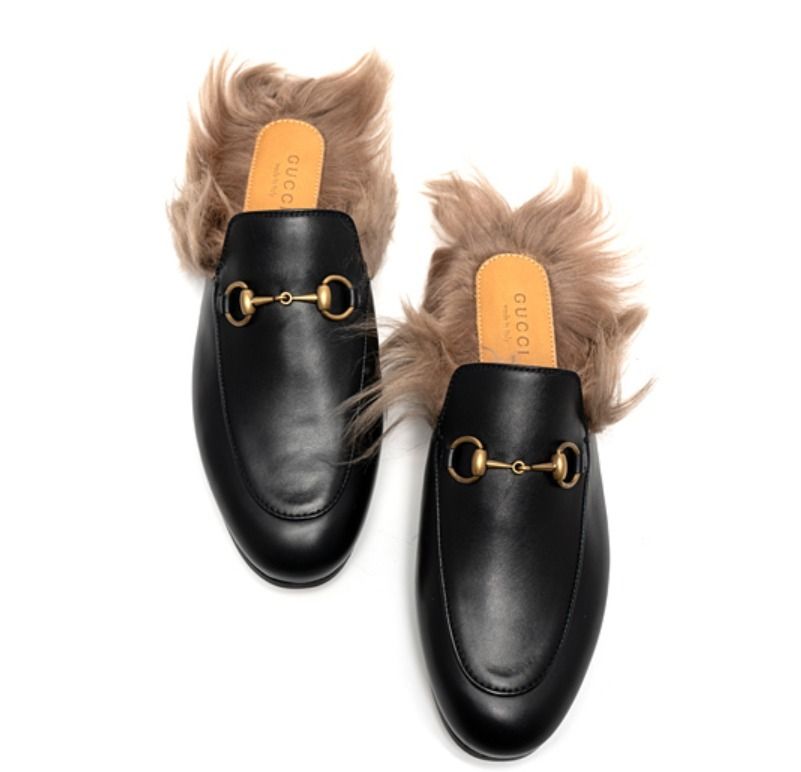 ☆関税込☆GUCCI☆グッチプリンスタウンレザースリッパ☆ (GUCCI