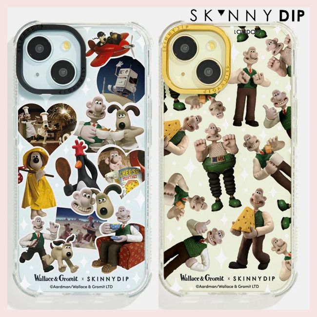 SKINNYDIP】iphoneケース キャラクター ウォレスとグルミット