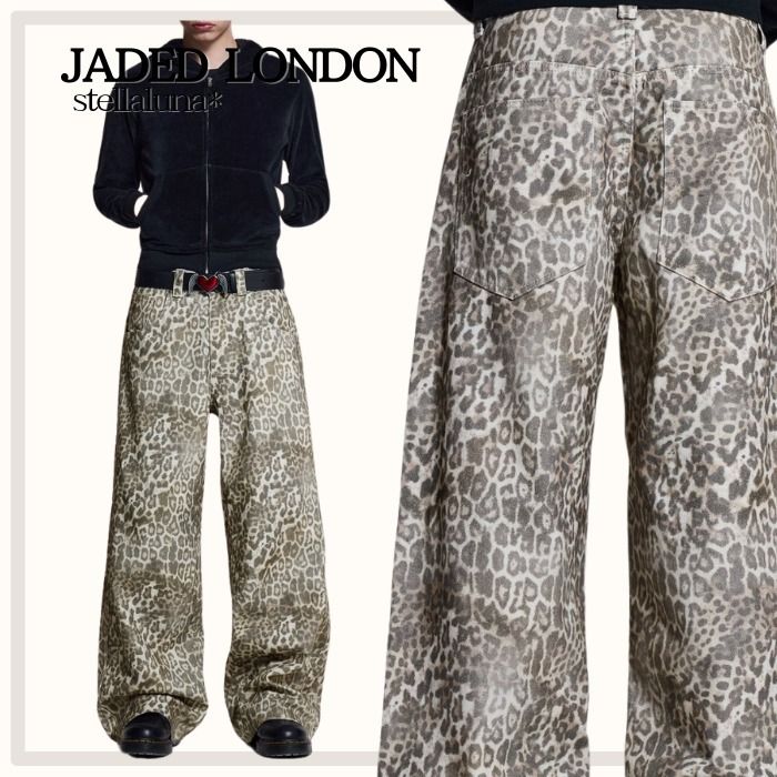 送関込 JADED LONDON Leopard Fade Colossus Jeans デニム (JADED