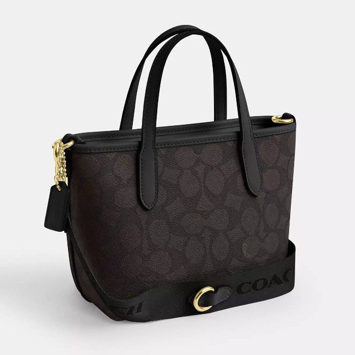 Coach】シティ ミニ トート バッグ・シグネチャー キャンバス (Coach