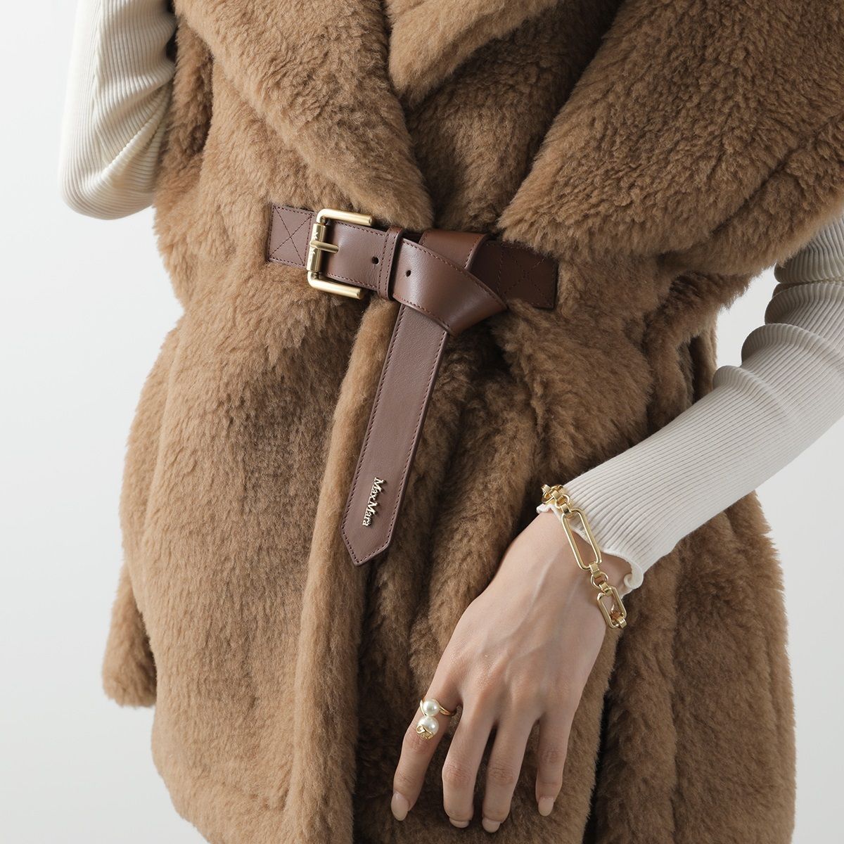 MAX MARA ケープ NEWABAVO ニューアバボ テディベア (Max Mara