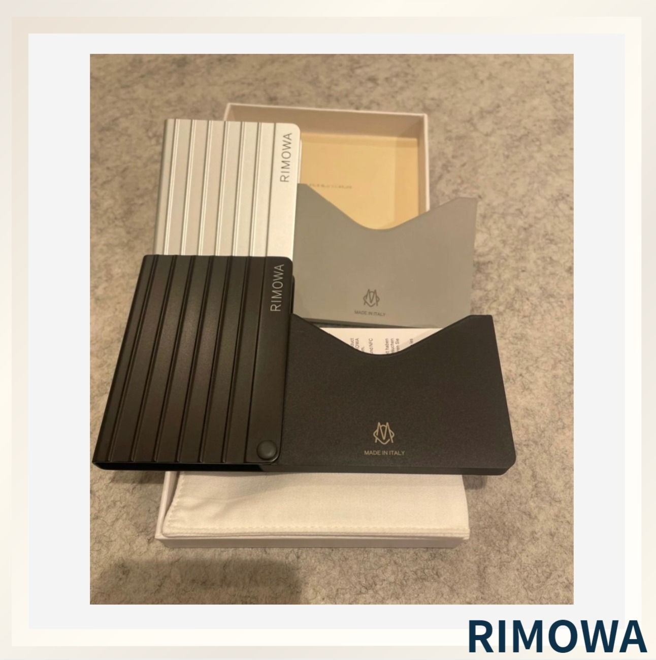 ビジネスシーンで活躍《RIMOWA》アルミニウム カードホルダー (RIMOWA