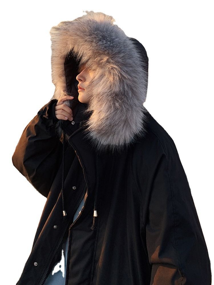 モッズコート ファー付き ジャケット カジュアル ルーズ 韓国 (モッズ