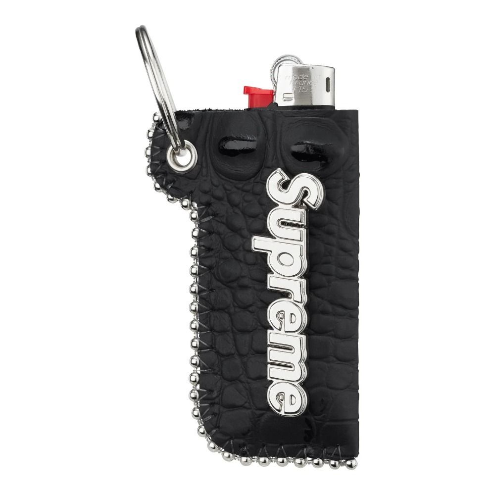 Supreme x B.B. Simon】Leather Lighter Case Keychain☆24FW (Supreme