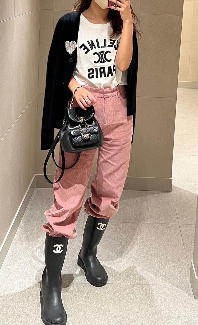 雨の日が待ち遠しい♡【 CHANEL 】シャネル レインブーツ (CHANEL