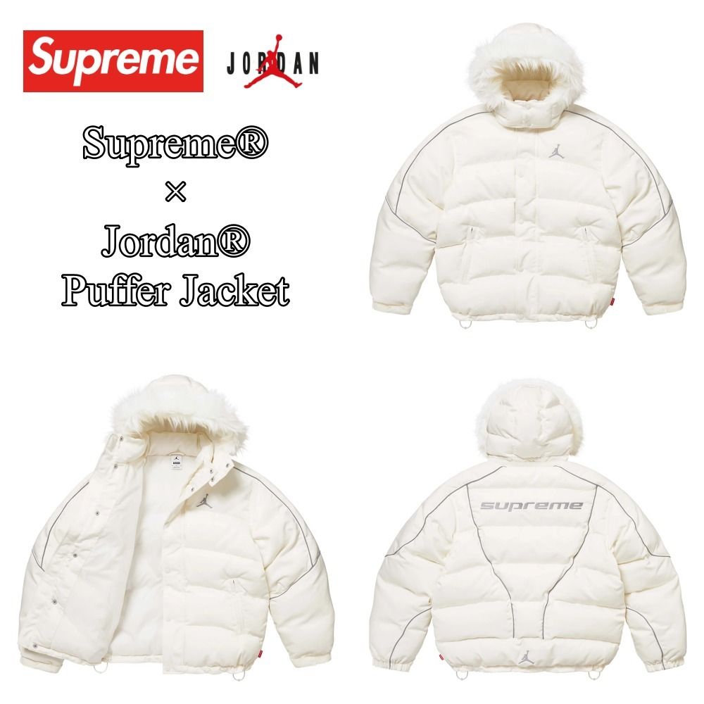Supreme x Jordan】Puffer Jacket☆White☆24FW☆ (Supreme/ダウン