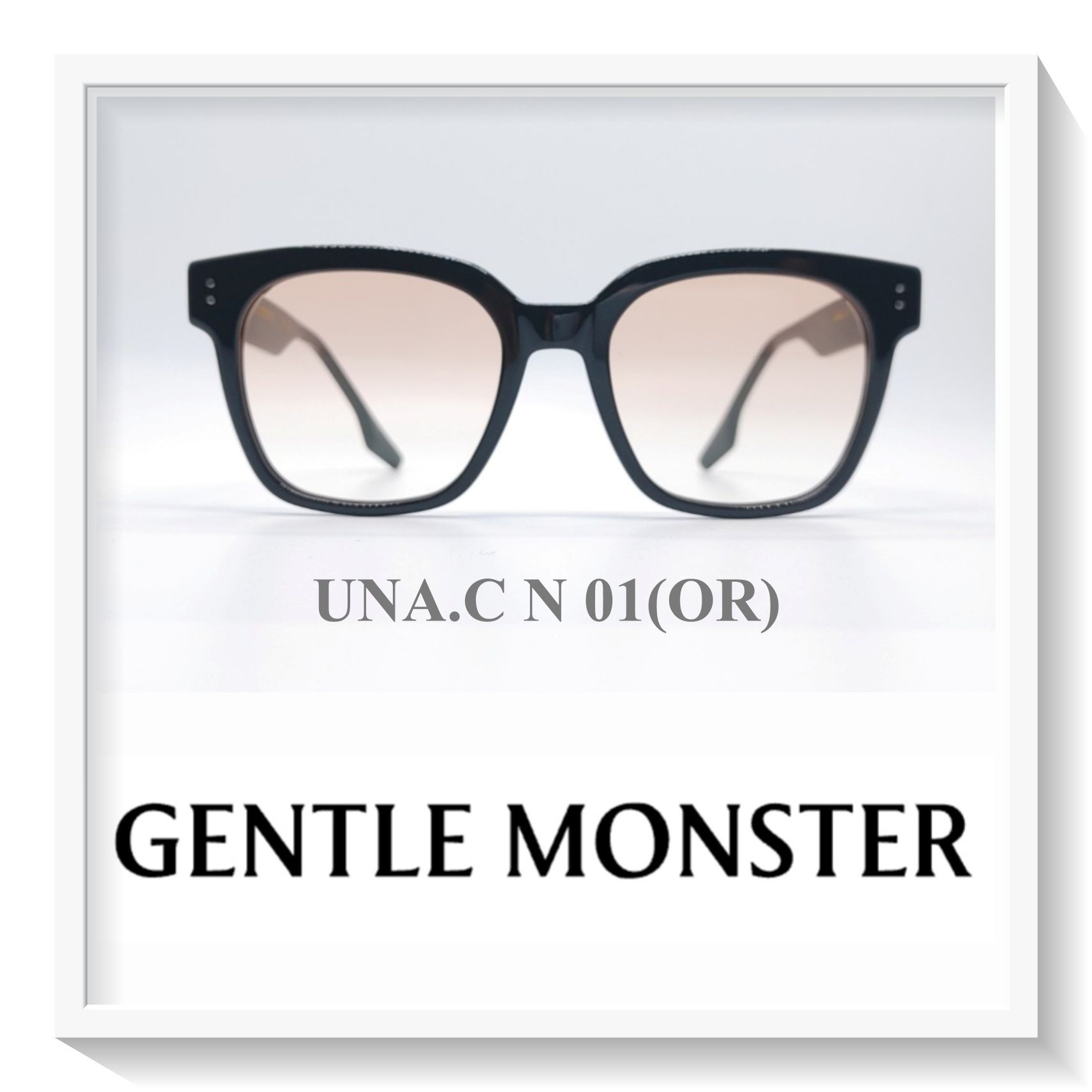 ☆UNA.C N 01(OR)☆UVカットとなるオレンジグラデーションレンズ