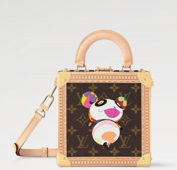 可愛いパンダ】Louis Vuitton×村上隆 ミニスクエア トランク (Louis