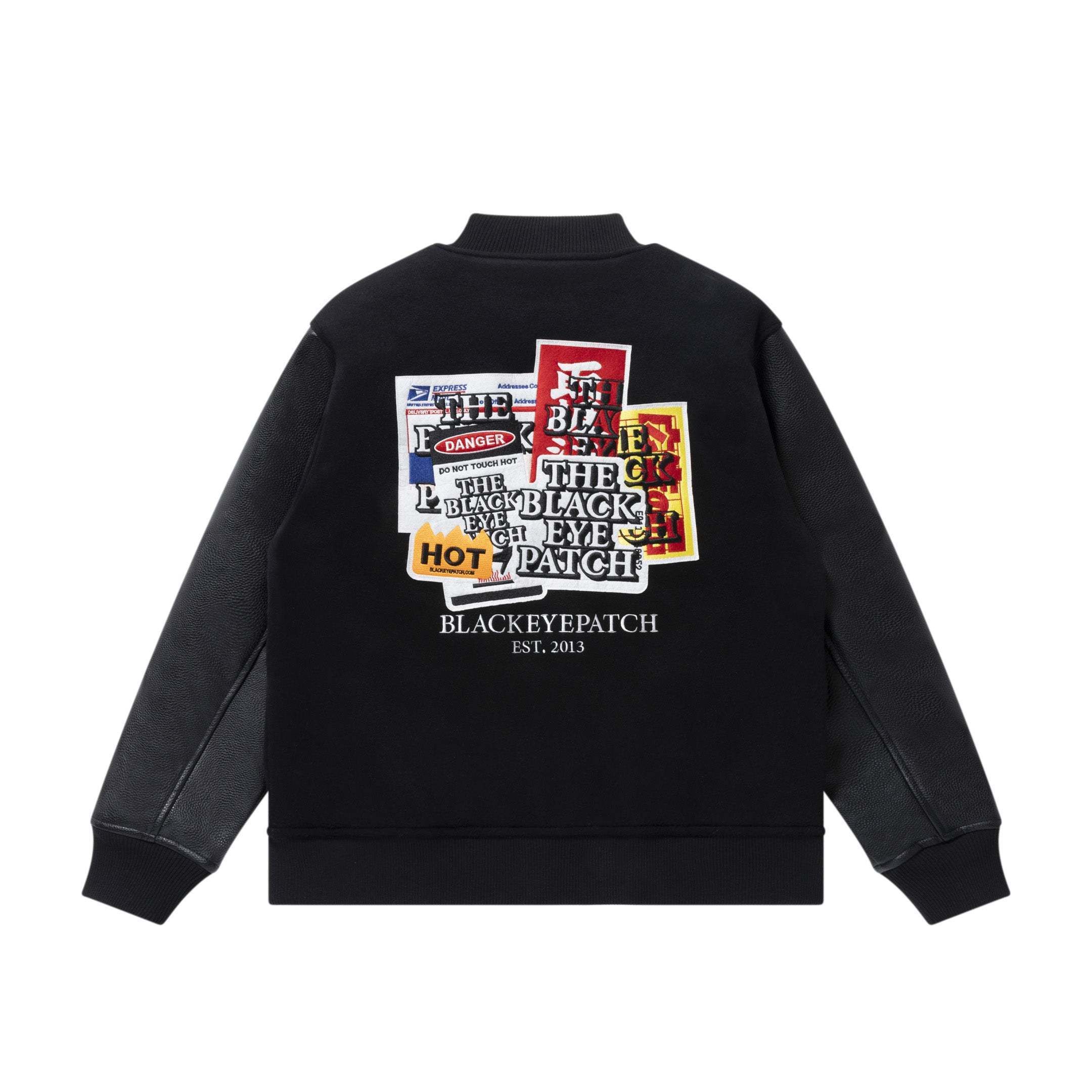 BlackEyePatch】LABEL PACK PATCHED STADIUM JACKET (BlackEyePatch
