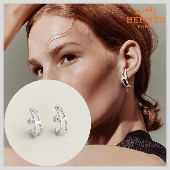 新作登場☆》HERMES シェーヌダンクル パンク ピアス (HERMES/ピアス