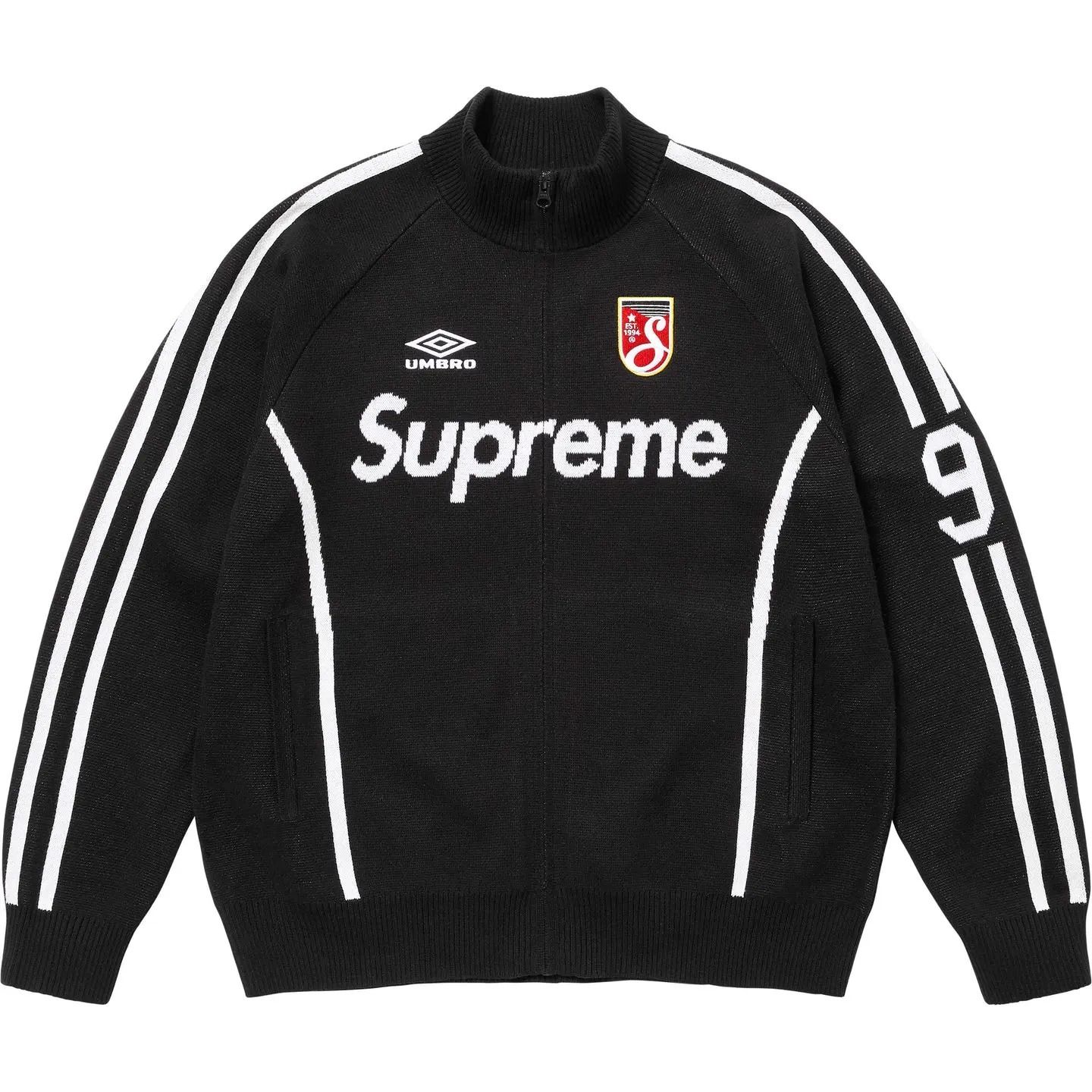 Supreme x Umbro】 Zip Up Sweater Black - 25SS (Supreme/ニット