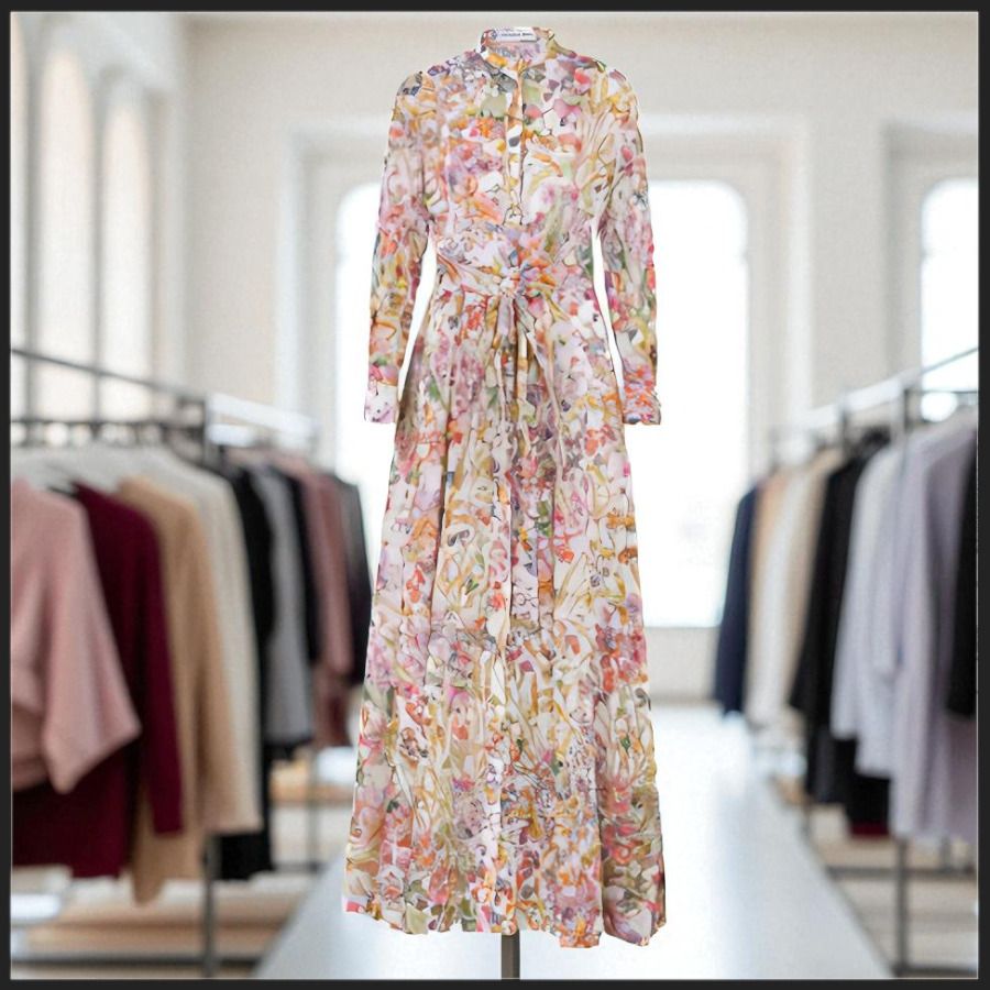 直営店☆Dior☆SALE! 花柄♪色使いがきれいで可愛い☆ワンピース (Dior