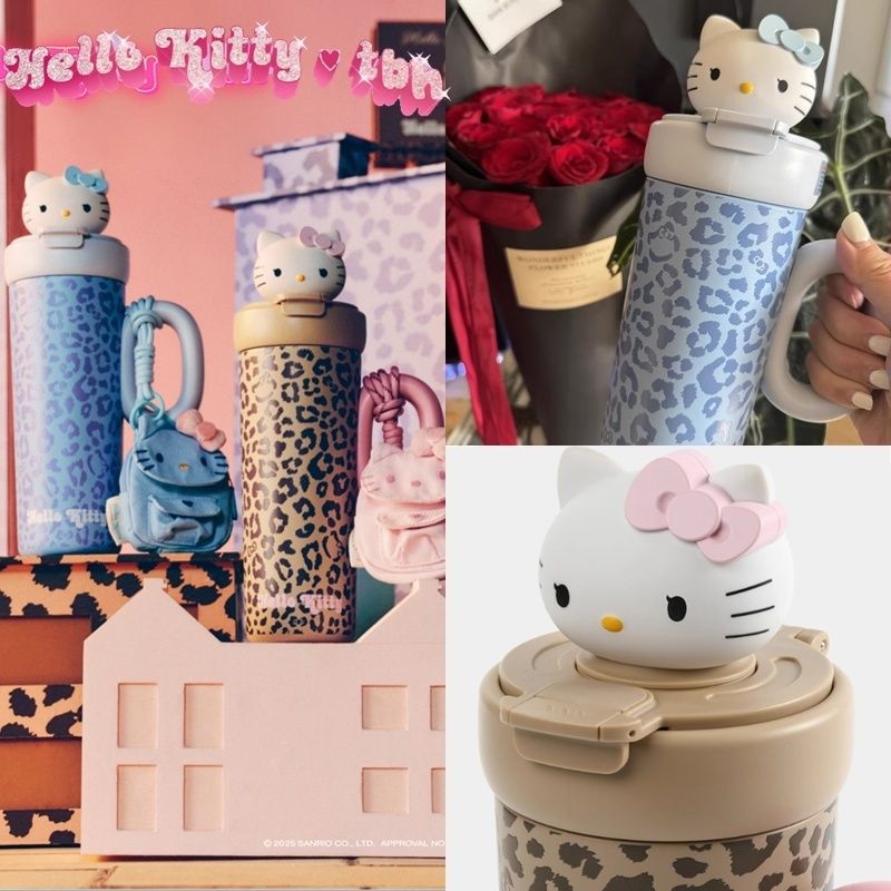 中国限定/Hellokitty×tbh☆日焼けキティに変身♪ タンブラー (Hello