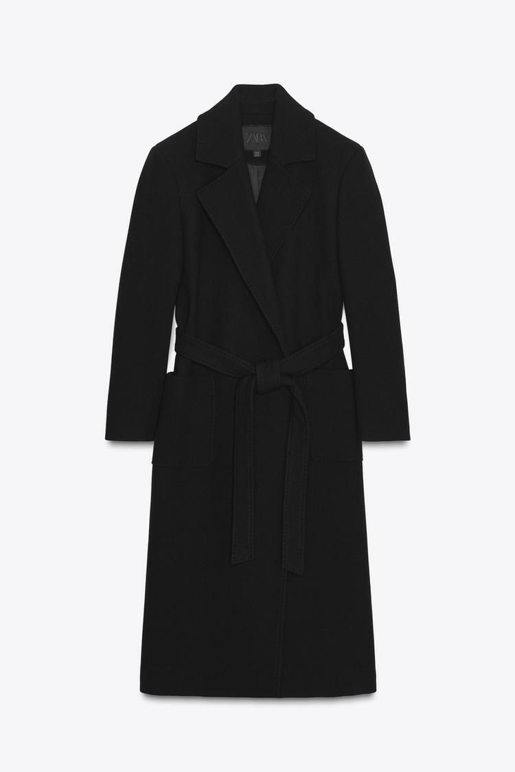 ZARA ZW COLLECTION ウールブレンドベルトコート 8493/754/800 (ZARA