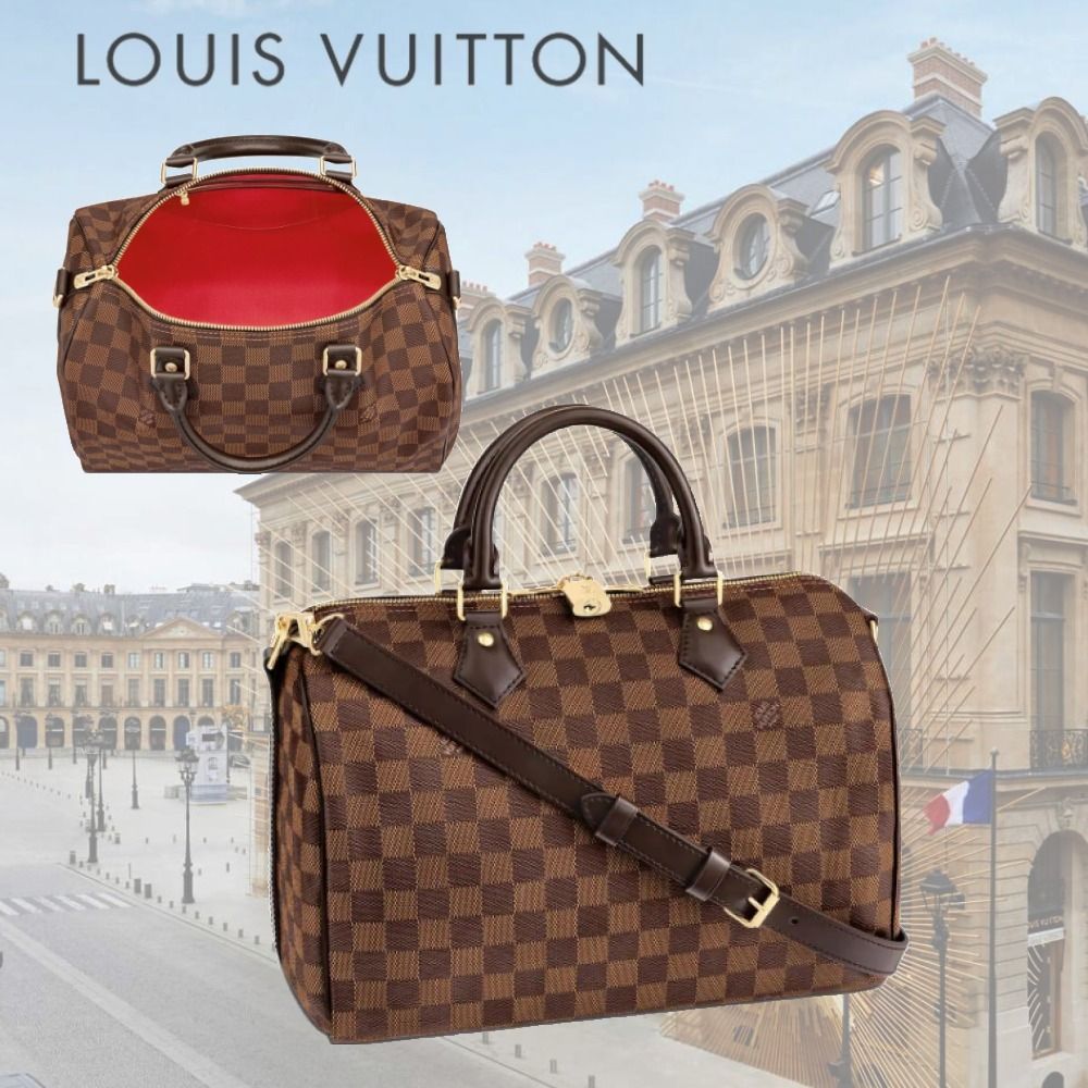 ☆安心の国内発送☆ LV スピーディ・バンドリエール30 ダミエ♪ (Louis