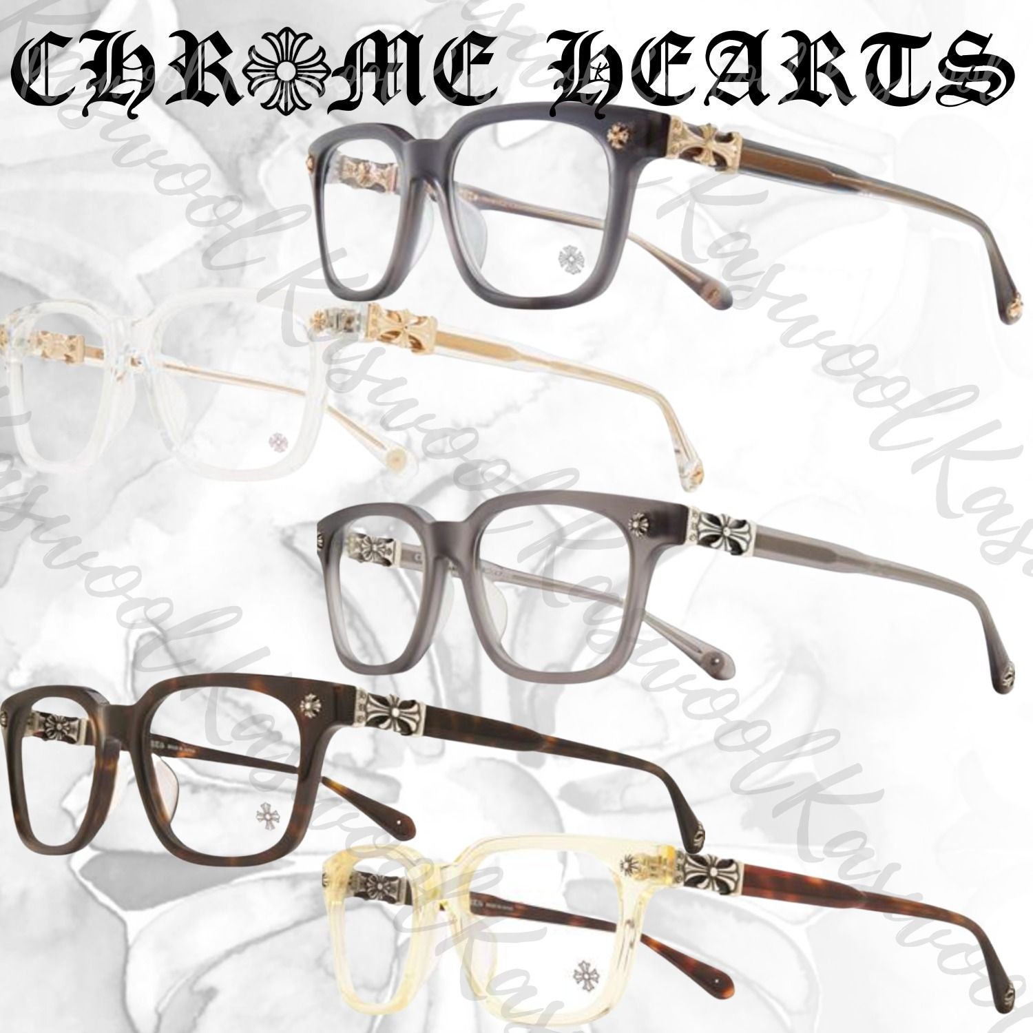 Chrome Hearts クロムハーツ COX UCKER CHクロス メガネ (CHROME